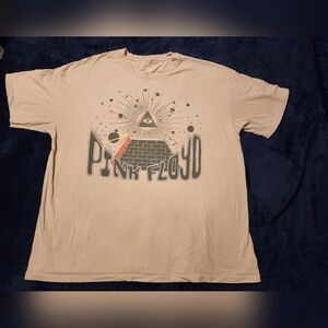 Pink Floyd Graphic Band Tee — Light Pink